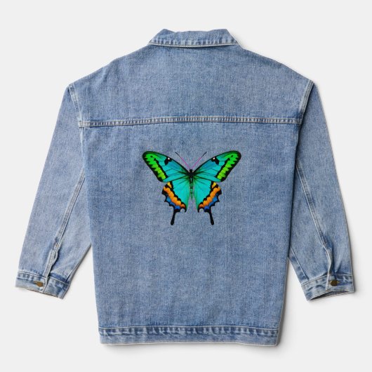 Grosses Frack Butterfly Jeansjacke (Rückseite)