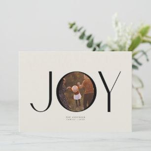 Großes Freude-Foto-Weihnachtskarte Einladung