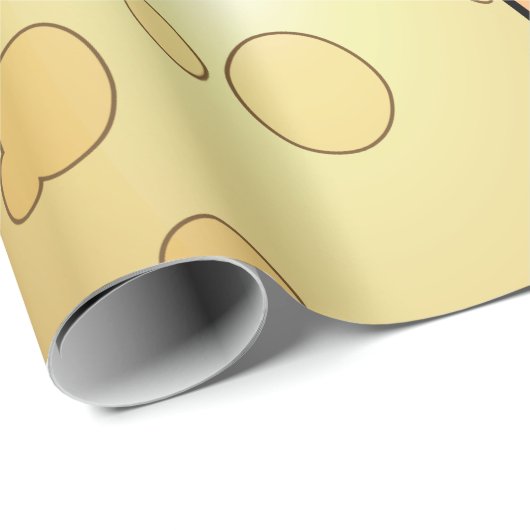 Grosses Frittenpapier Geschenkpapier (Rolleneckpunkt)