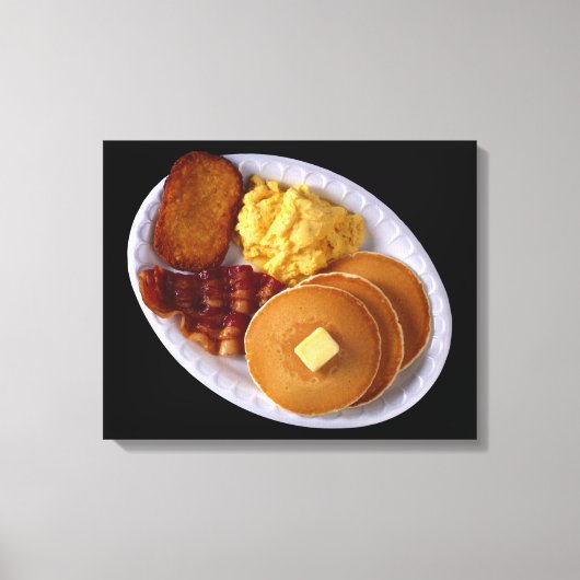 Grosses Frühstück Leinwanddruck (Vorderseite)