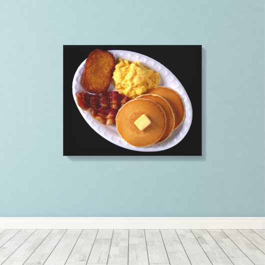 Grosses Frühstück Leinwanddruck (Insitu (Holzboden))