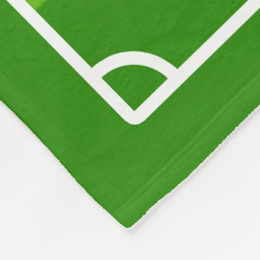Grosses Fußballfeld / Fußball Pitch Fleece Blanken (Ecke)