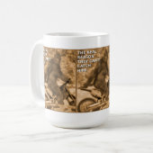 Großes FußMotocross Sasquatch Kaffeetasse (Vorderseite Links)