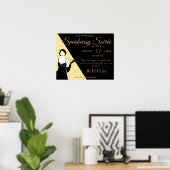 Großes Gatsby 1920er Flapper Party Promo Poster (Heimbüro)