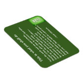 Großes Gedicht von Walt Whitman #4 Magnet (Rechte Seite)