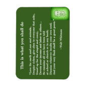 Großes Gedicht von Walt Whitman #4 Magnet (Vertikal)