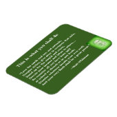 Großes Gedicht von Walt Whitman #4 Magnet (Linke Seite)