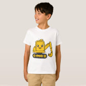 Großes gelbes Bagger T-Shirt (Vorne ganz)