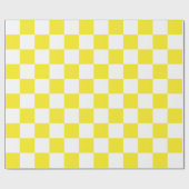 Großes gelbes und weißes geschenkpapier (Flach)