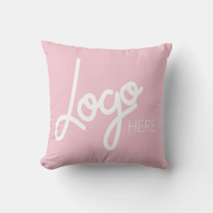 Großes Geschäft-Logo Werbe-Marke Rosa Kissen