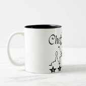 großes Geschenk der Fünf-SterneKochs-Kaffee-Tasse Zweifarbige Tasse (Links)