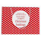 Großes Geschenk des roten weißen Backens des Große Geschenktüte (Rückseite)