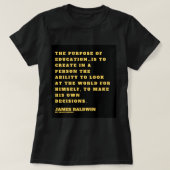 Großes Geschenk für James Baldwin an den Fan T-Shirt (Design vorne)