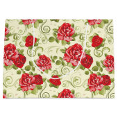 Großes Geschenktücher - Rote Rosen drucken Große Geschenktüte (Vorderseite)