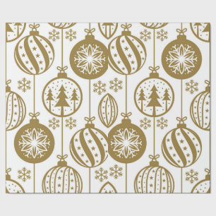 Grosses Gold-Ornament Weihnachtswrapping Paper Geschenkpapier