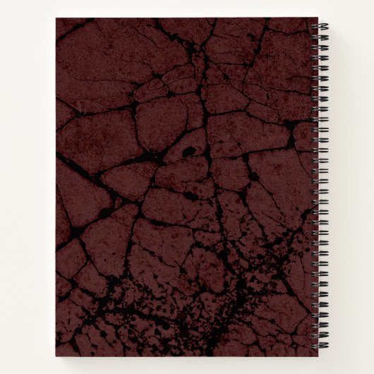 Großes Gold-Skull-Notebook Notizblock (Rückseite)