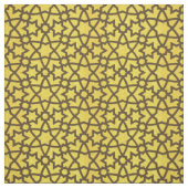 Großes Gold und Schwarzes der Arabeske Stoff (Muster)