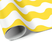 Großes goldenes Gelbes und Weiß bewegt Packpapier (Rolleneckpunkt)