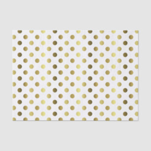 Grosses Goldpolka-Dot-Papierpapier Seidenpapier