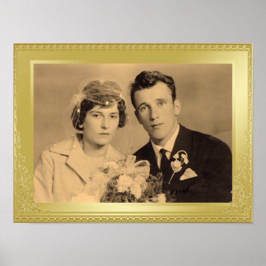 Großes Goldrahmen-Foto-Poster Poster (Vorne)