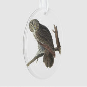 Großes Grau-Eule durch Audubon Ornament (Vorderseite)