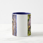 Großes Grau-Eulen-Tasse Tasse (Zentrum)