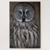 Großes graues Eule Stehend Puzzle (Vertikal)