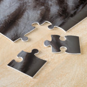 Großes graues Eule Stehend Puzzle (Seite)