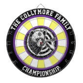 Großes Grizzlybären-Zieldesign Dartscheibe (vorne)