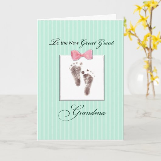 Großes Großes Oma der Großen Großtochter Karte (Gelbe Blume)