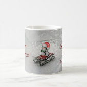 Großes Großmutter-Weihnachten - i-Liebe Sie Kaffeetasse (Mittel)