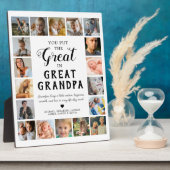 Großes Großvater-Foto Keepake Fotoplatte (Seite)