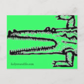 großes Grün Postkarte (Vorderseite)