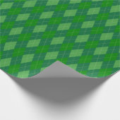 Grosses Grünbuch zur Raute von Grüntönen Geschenkpapier (Ecke)