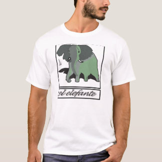 Großes grünes Elefante T-Shirt