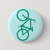 Großes grünes Fahrrad Button (Vorderseite)