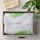 Großes grünes Irisches Lipstick-Blot auf transpare Seidenpapier (Geschenk)