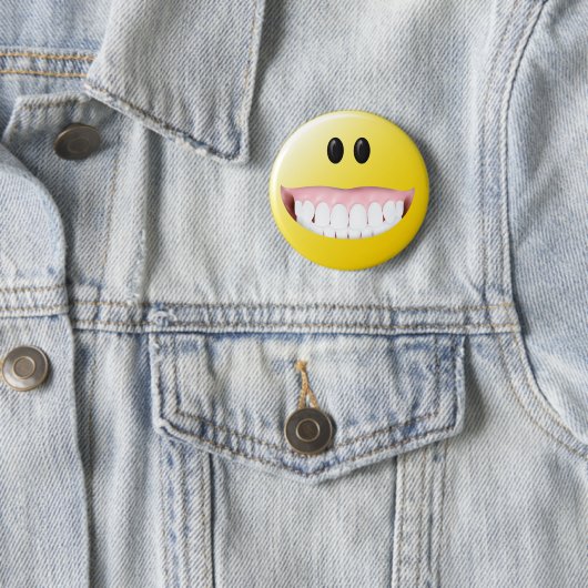 Großes Gummi-Gesicht Button (Beispiel)