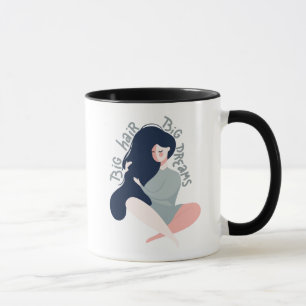 Großes Haar-große Träume Tasse