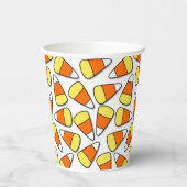 Grosses Halloween-Gelb-Orange und Weißkernmehl Pappbecher (Links)