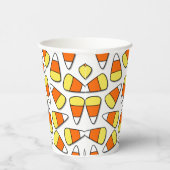 Grosses Halloween-Gelb-Orange und Weißkernmehl Pappbecher (Rechts)