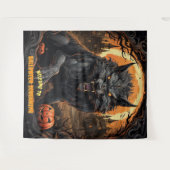 Grosses Halloween-Werwolf-Szenario Wandteppich (Vorderseite (Horizontal))