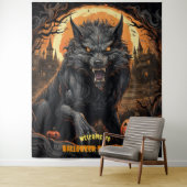 Grosses Halloween-Werwolf-Szenario Wandteppich (Beispiel)
