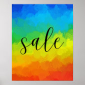 Grosses Handelsschild, farbenfroher Einzelhandelsv Poster (Vorne)