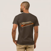 Großes Harfent-stück T-Shirt (Schwarz voll)