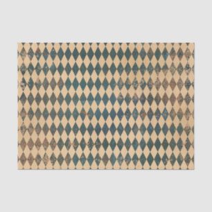 Großes Harlekin-Diamantmuster Seidenpapier