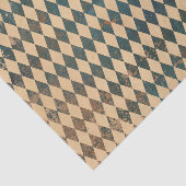 Grosses Harlequin Diamond Muster Seidenpapier (Ausschnitt)