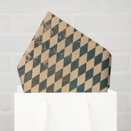 Grosses Harlequin Diamond Muster Seidenpapier