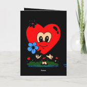 GROSSES HAUPTherz Romance! Gruß Karte (Rückseite)