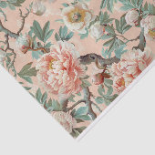 Grosses, helles Rosa und Elfenbeinerden-Zweigbild Seidenpapier (Ausschnitt)